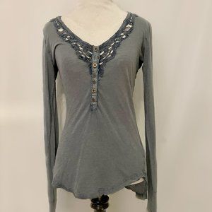 Free People blue shirt
